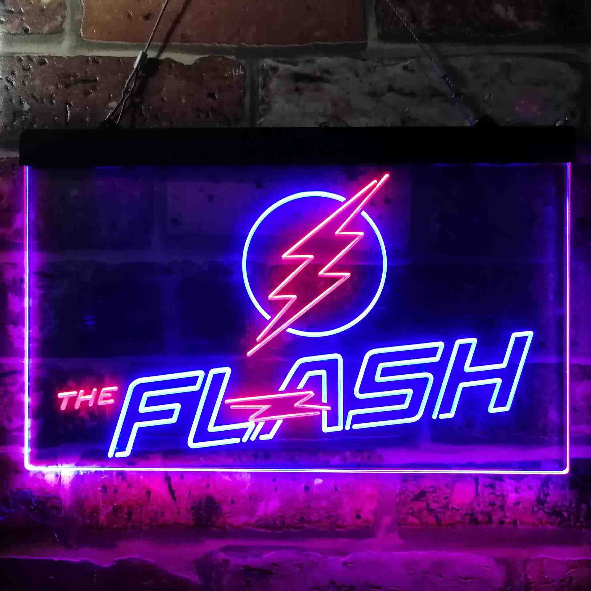 The Flash Logo Dual LED Neon Light Sign